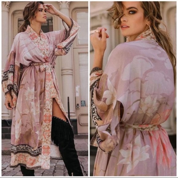New Boho Gypsy Festival Kimono Duster Swim CoverUp - Picture 7 of 12